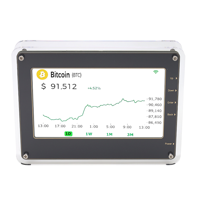 <strong>Customizable 7-Inch TFT Display for Real-Time Cryp</strong>